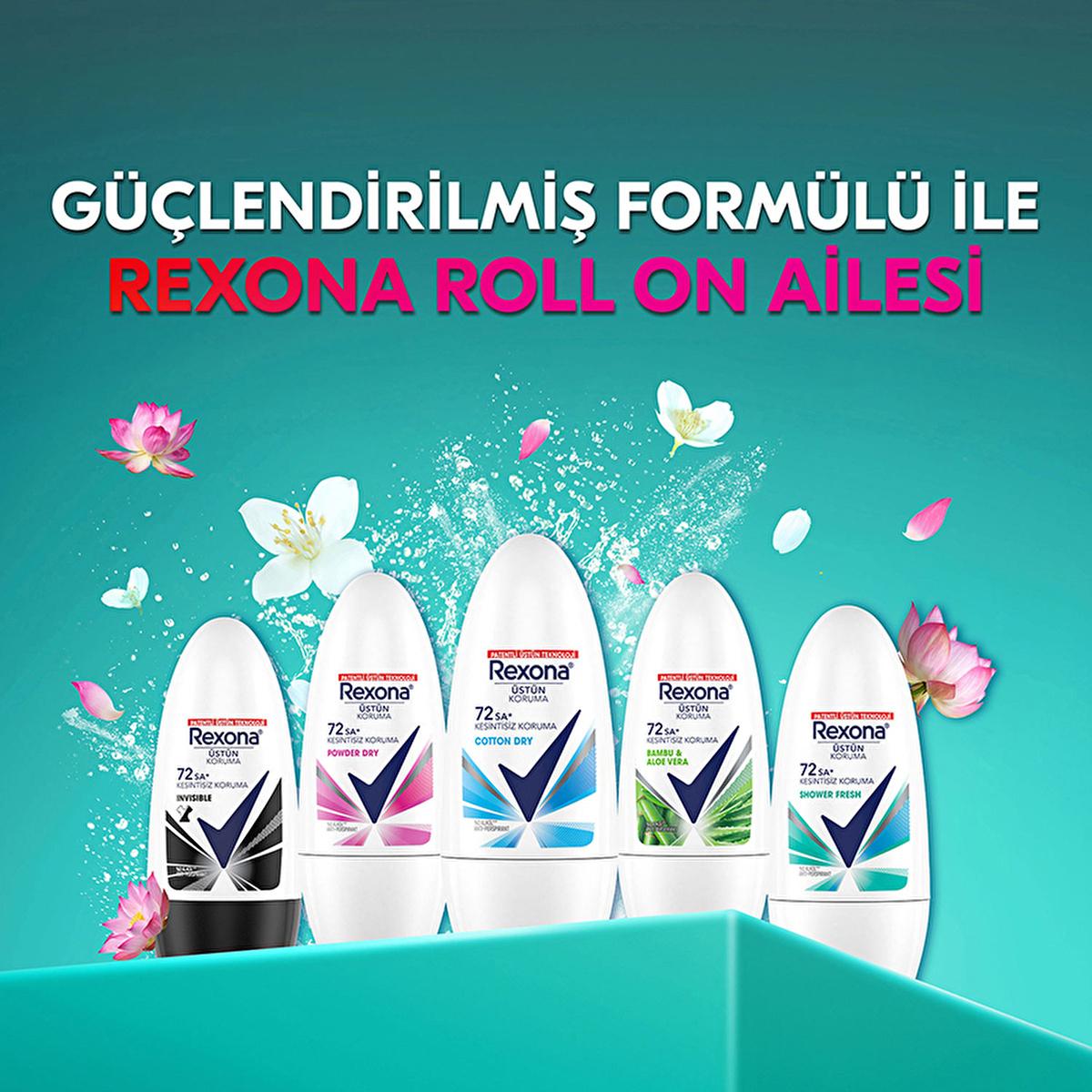 Rexona Cotton Dry Roll-On Deodorant for Women: 72-Hour Protection, Hypoallergenic, and Soft Cotton Extracts - Stay Fresh All Day. by Beauty Care Bag