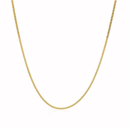 10k Yellow Gold Gourmette Chain 1.0mm (1.00 mm), Avera Group, view 2