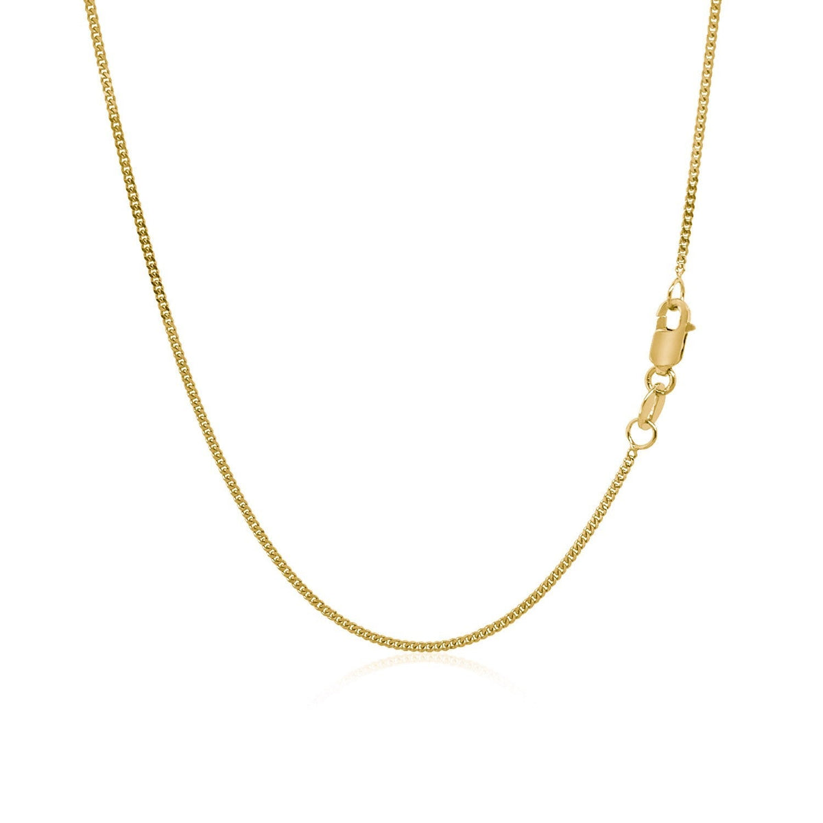 10k Yellow Gold Gourmette Chain 1.0mm (1.00 mm), Avera Group, view 4