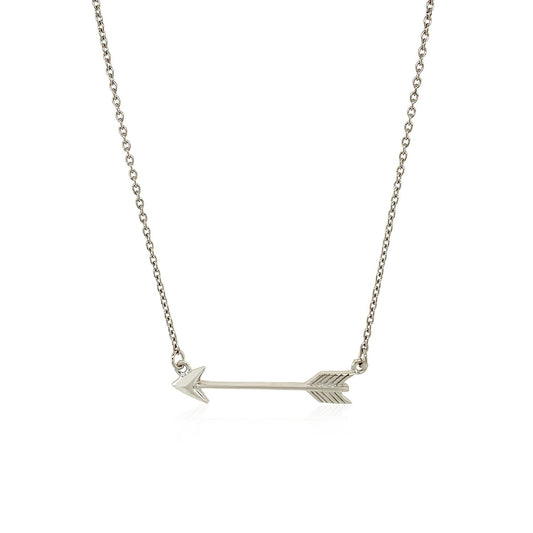 Necklace with Arrow in Sterling Silver by Avera Group