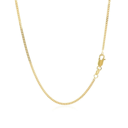 10k Yellow Gold Gourmette Chain (1.40 mm), Avera Group, view 4