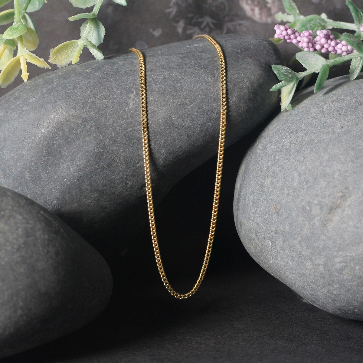 10k Yellow Gold Gourmette Chain (1.40 mm), Avera Group, view 5