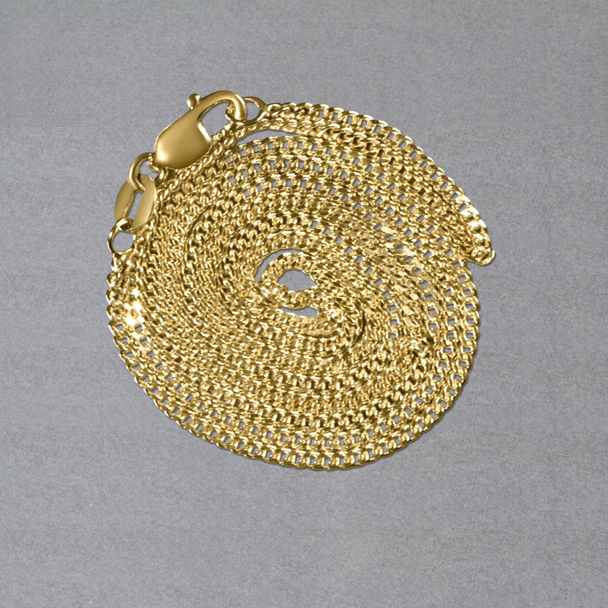10k Yellow Gold Gourmette Chain (1.40 mm), Avera Group, view 6
