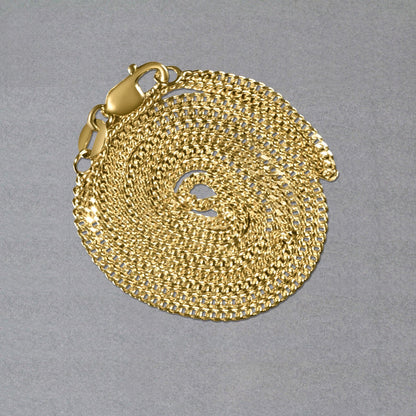 10k Yellow Gold Gourmette Chain (1.40 mm), Avera Group, view 6