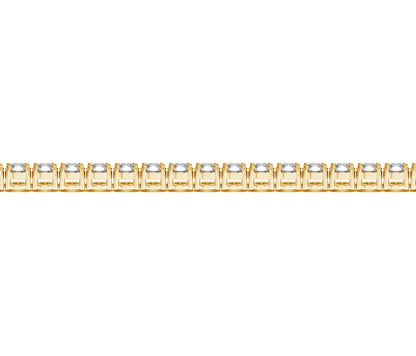 Lab Grown Round Diamond Tennis Bracelet in 14k Yellow Gold(10 cctw F/G VS2/SI1) by Avera Group