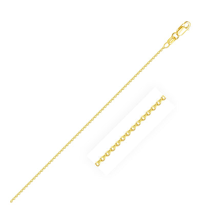 14k yellow gold fine cable link chain by Avera Group