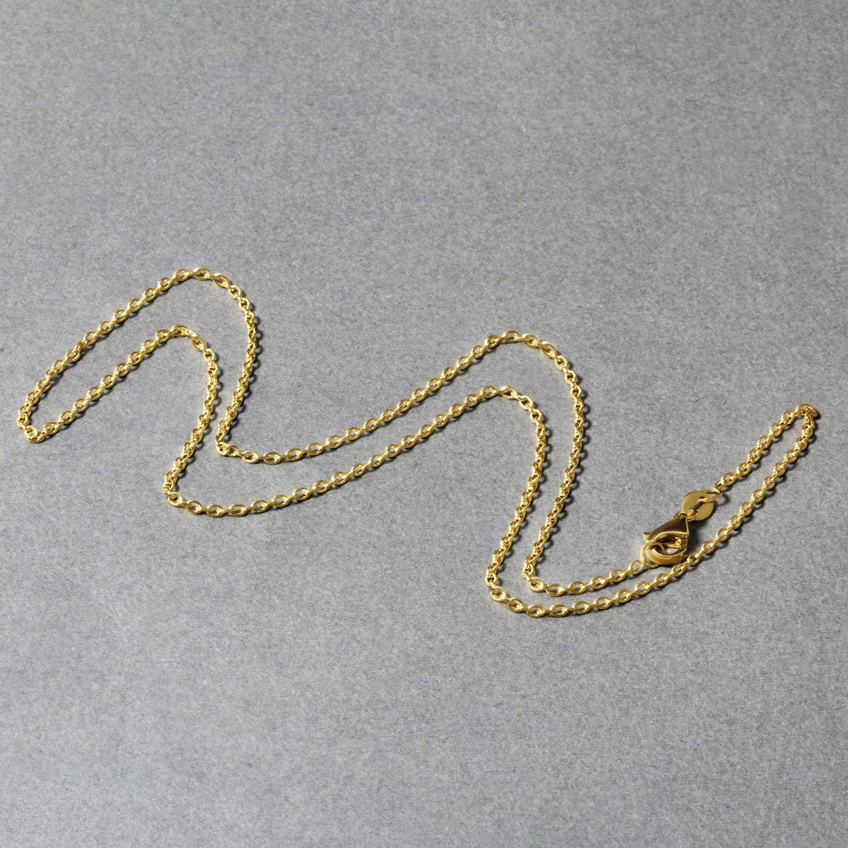 14k yellow gold 1.5mm round cable chain, lobster clasp, Avera Group, view 5