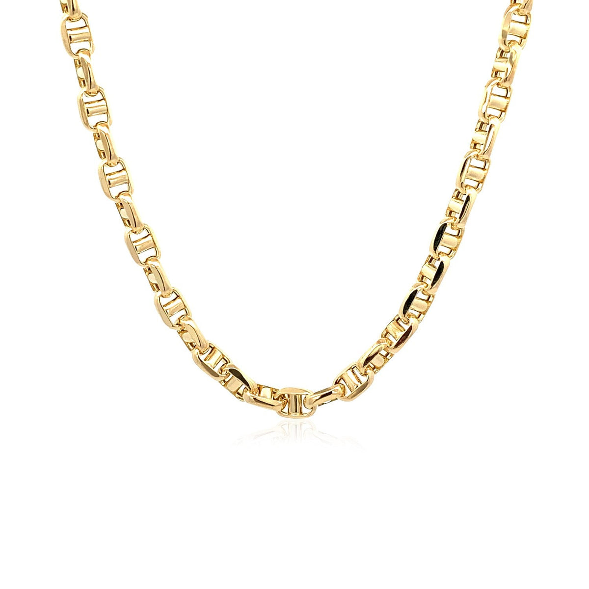 14k yellow gold anchor chain 4.50mm, Avera Group, view 2