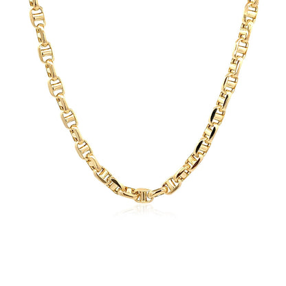 14k yellow gold anchor chain 4.50mm, Avera Group, view 2