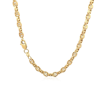 14k yellow gold anchor chain 4.50mm, Avera Group, view 3