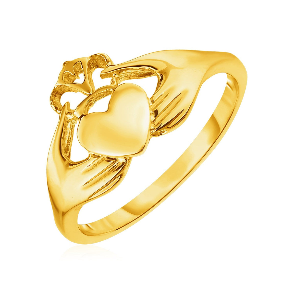 14k yellow gold Claddagh ring, Avera Group