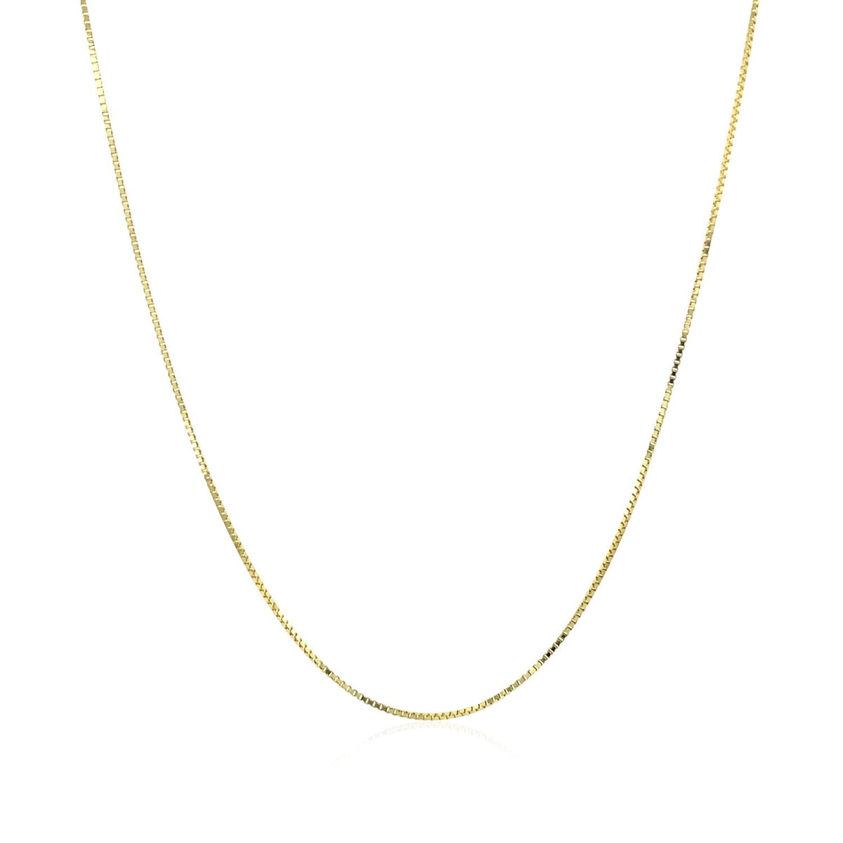 10k Yellow Gold Classic Box Chain (0.60 mm), Avera Group, view 2