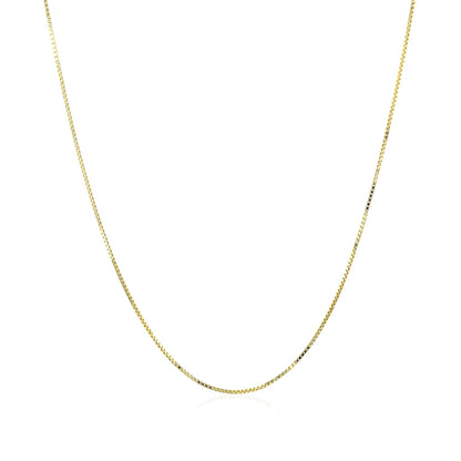 10k Yellow Gold Classic Box Chain (0.60 mm), Avera Group, view 2