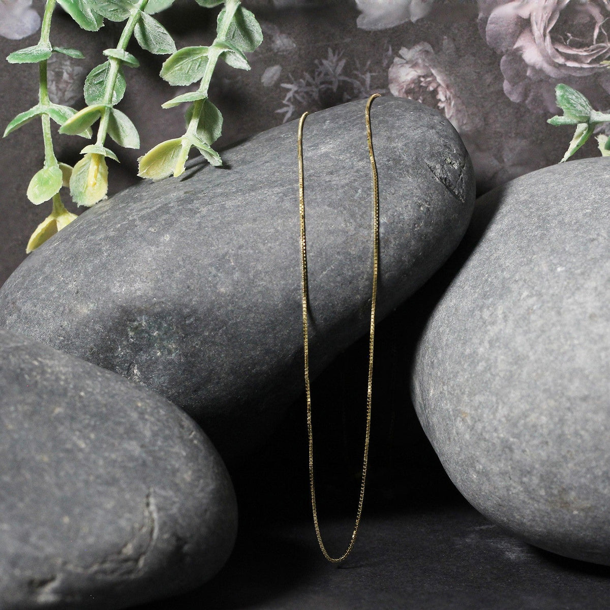 10k Yellow Gold Classic Box Chain (0.60 mm), Avera Group, view 5