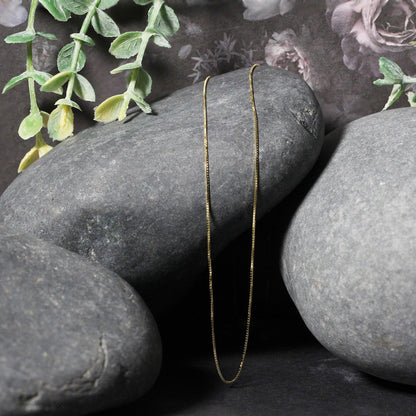 10k Yellow Gold Classic Box Chain (0.60 mm), Avera Group, view 5