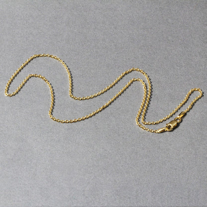14k yellow gold forsantina lite cable link chain, 1.50mm by Avera Group, view 5
