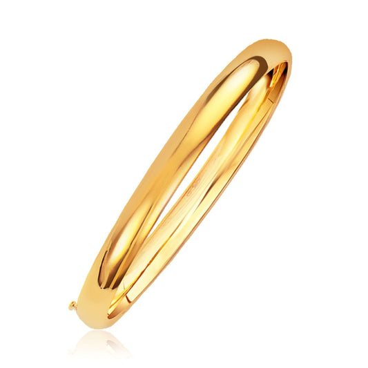 Classic Bangle in 14k Yellow Gold (6.0mm) by Avera Group