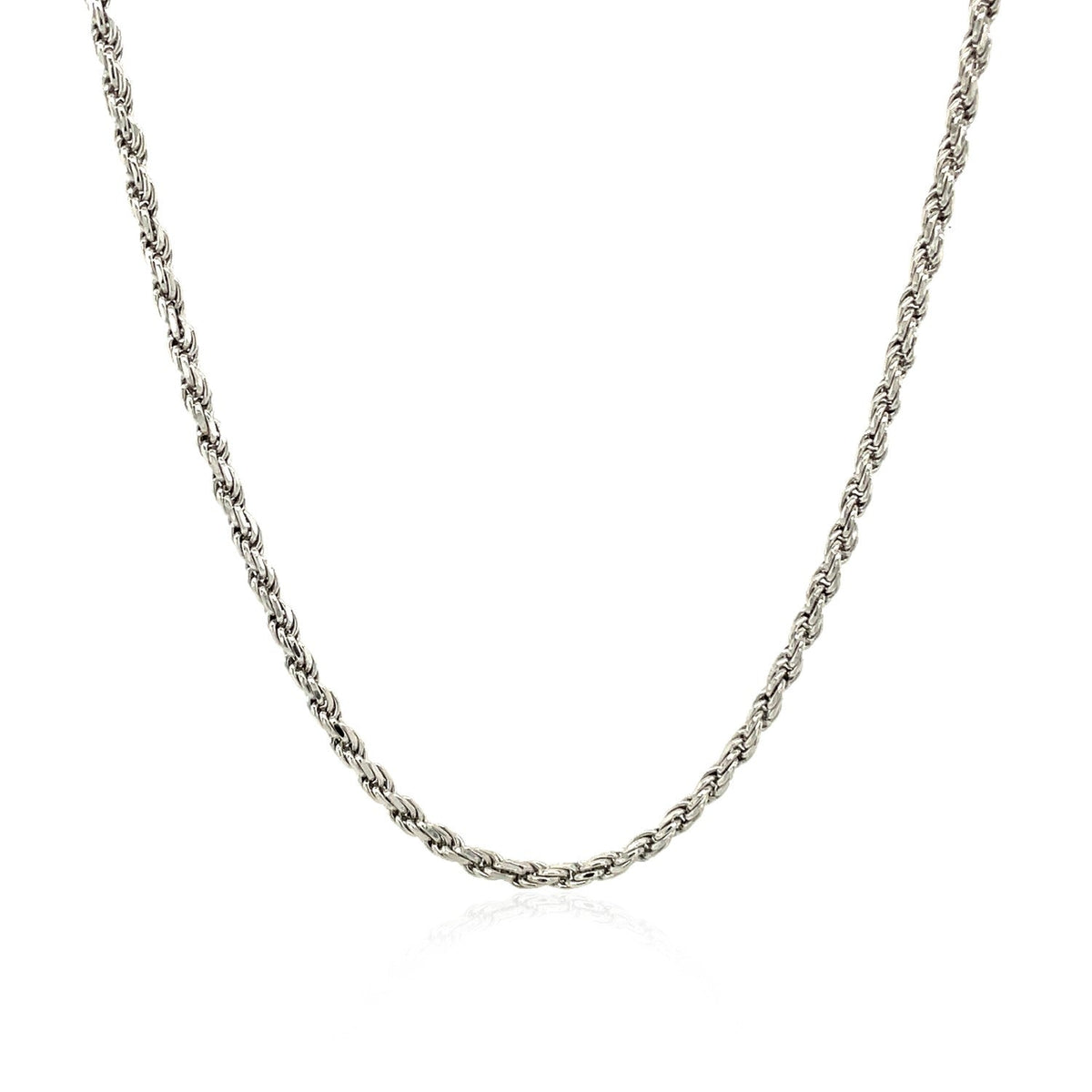 Sterling Silver 1.8mm Diamond Cut Rope Style Chain by Avera Group