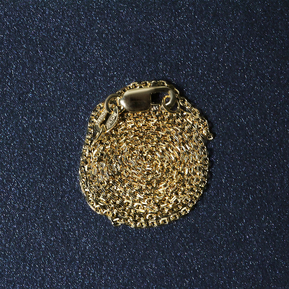 14k yellow gold diamond-cut cable link chain with lobster clasp, 1.1mm, Avera Group, view 6