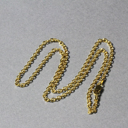 14k yellow gold diamond-cut cable link chain, 2.20mm, Avera Group, view 5