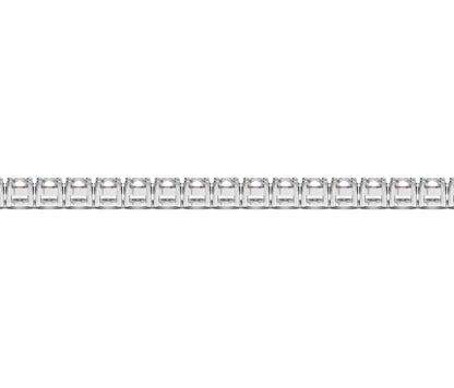 Lab Grown Round Diamond Tennis Bracelet in 14k White Gold (10 cctw F/G VS2/SI1) by Avera Group