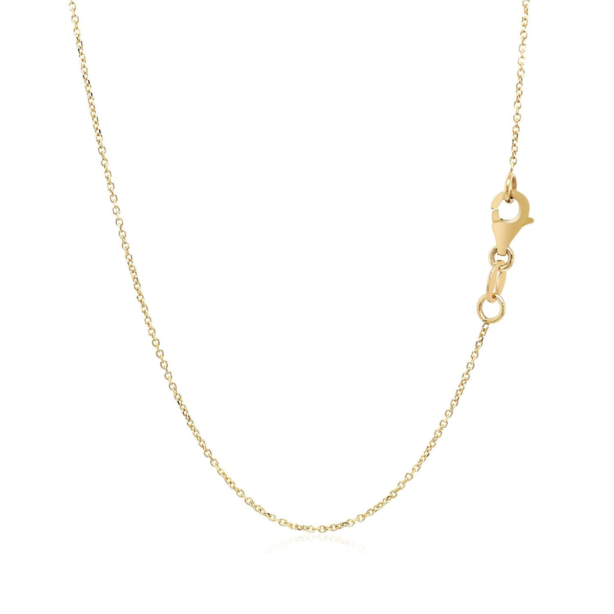 14k yellow gold interlocking rectangles necklace, 17 inch by Avera Group, view 3