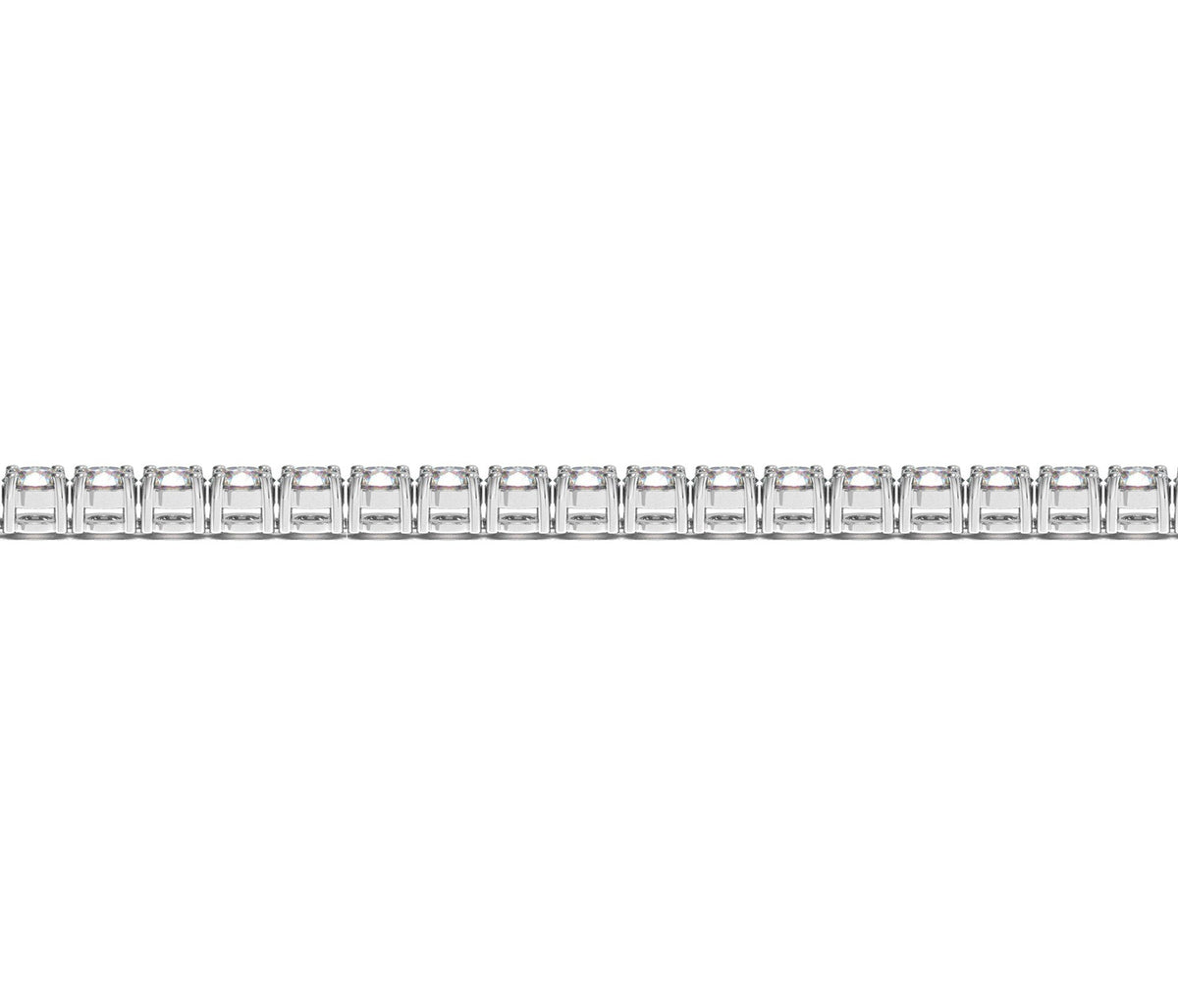 Lab Grown Round Diamond Tennis Bracelet in 14k White Gold (7 cctw F/G VS2/SI1) by Avera Group