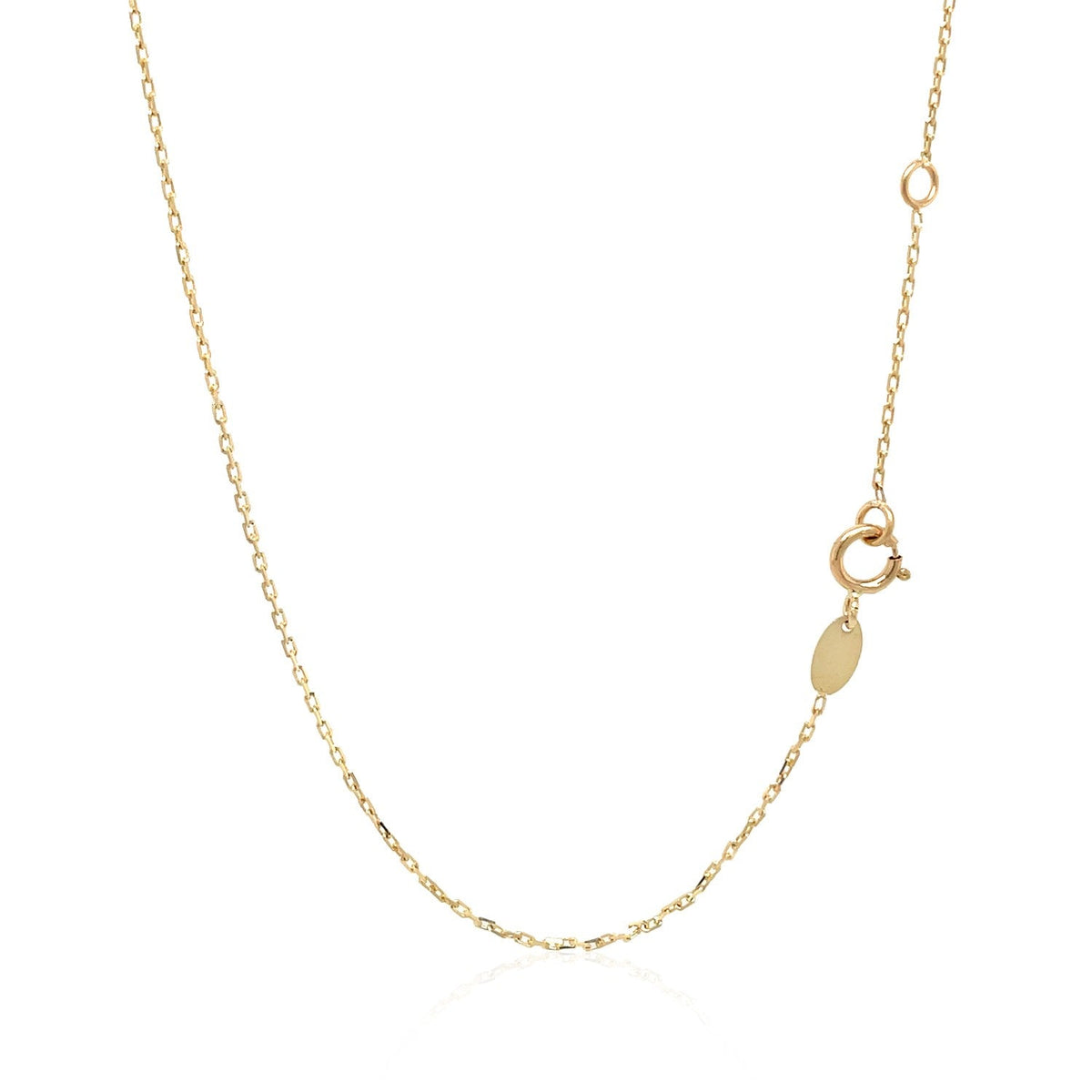 14k tri-color gold rosary chain necklace, 17 inch, by Avera Group, view 3