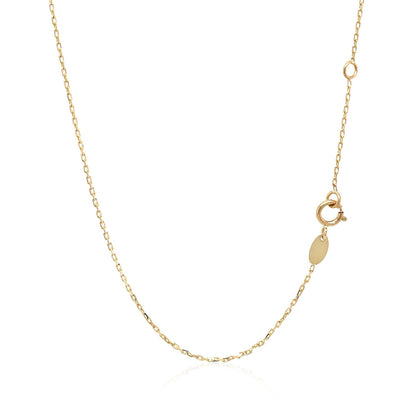14k tri-color gold rosary chain necklace, 17 inch, by Avera Group, view 3