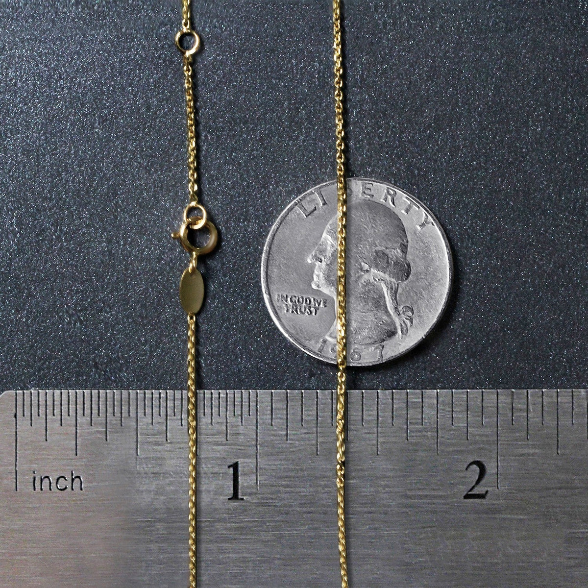 14k tri-color gold rosary chain necklace, 17 inch, by Avera Group, view 6