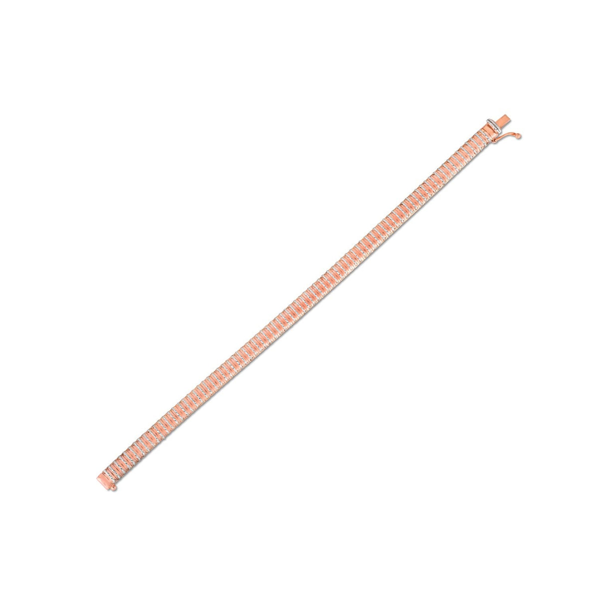 14k rose gold Diamante flex bracelet, Avera Group
