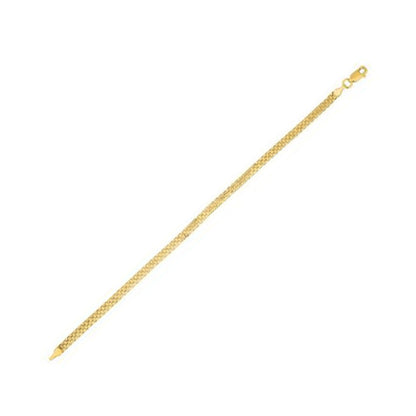 14k yellow gold Bismark chain 3.50mm by Avera Group