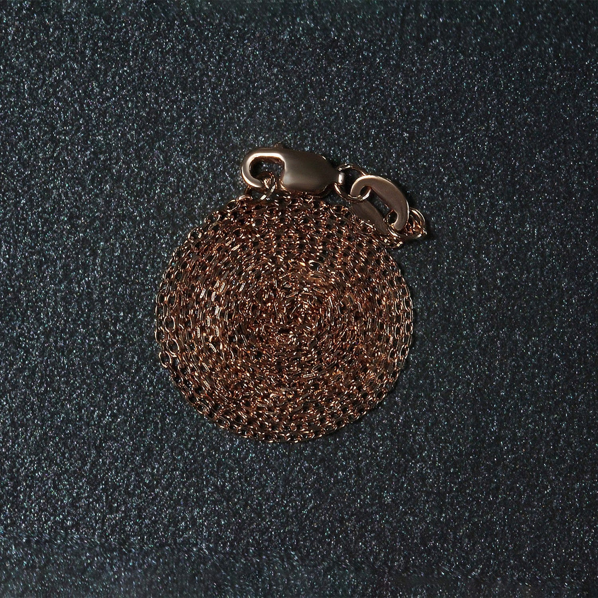 18k rose gold diamond-cut cable link chain, 0.75mm by Avera Group, view 6