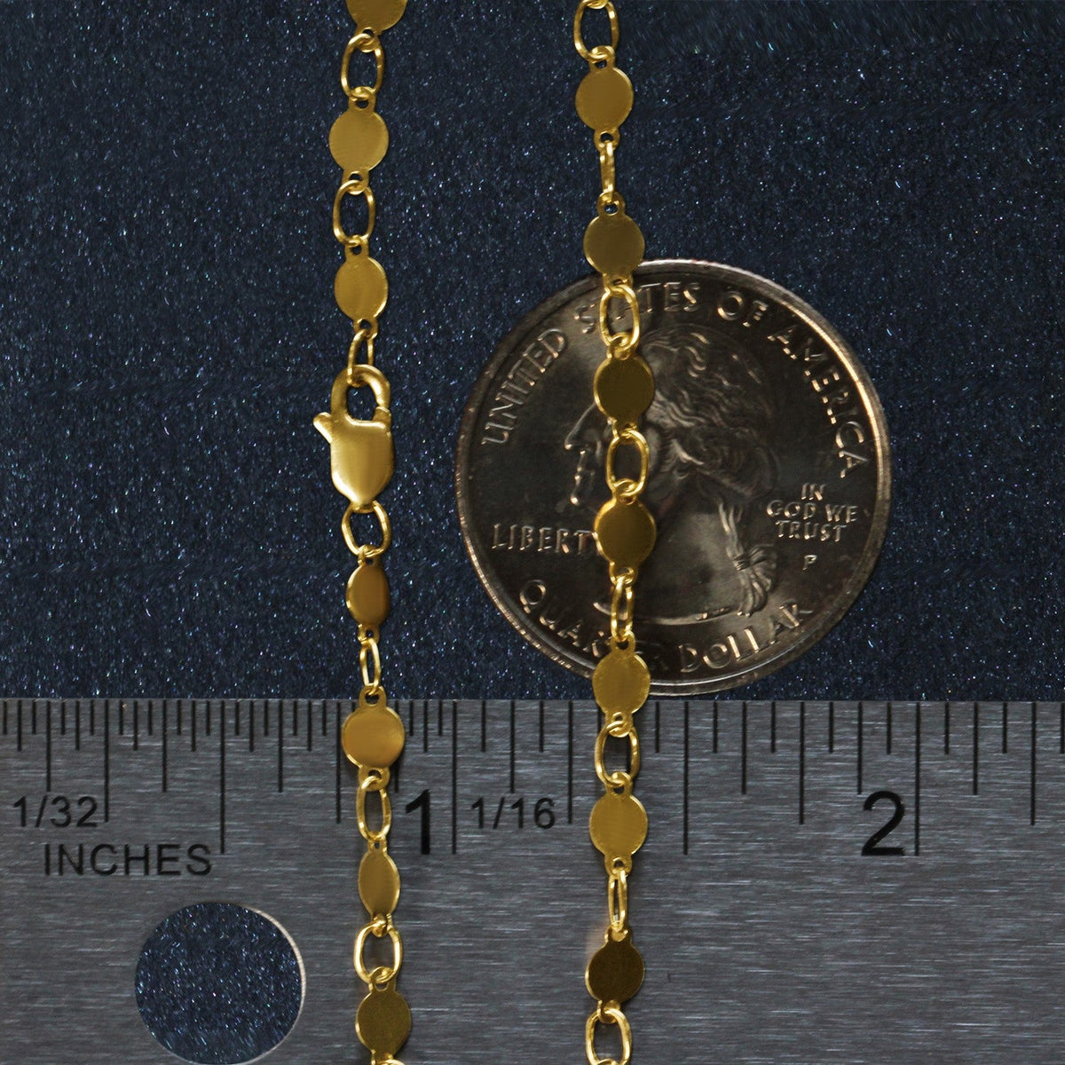 14k yellow gold bracelet with polished circles, Avera Group, view 3