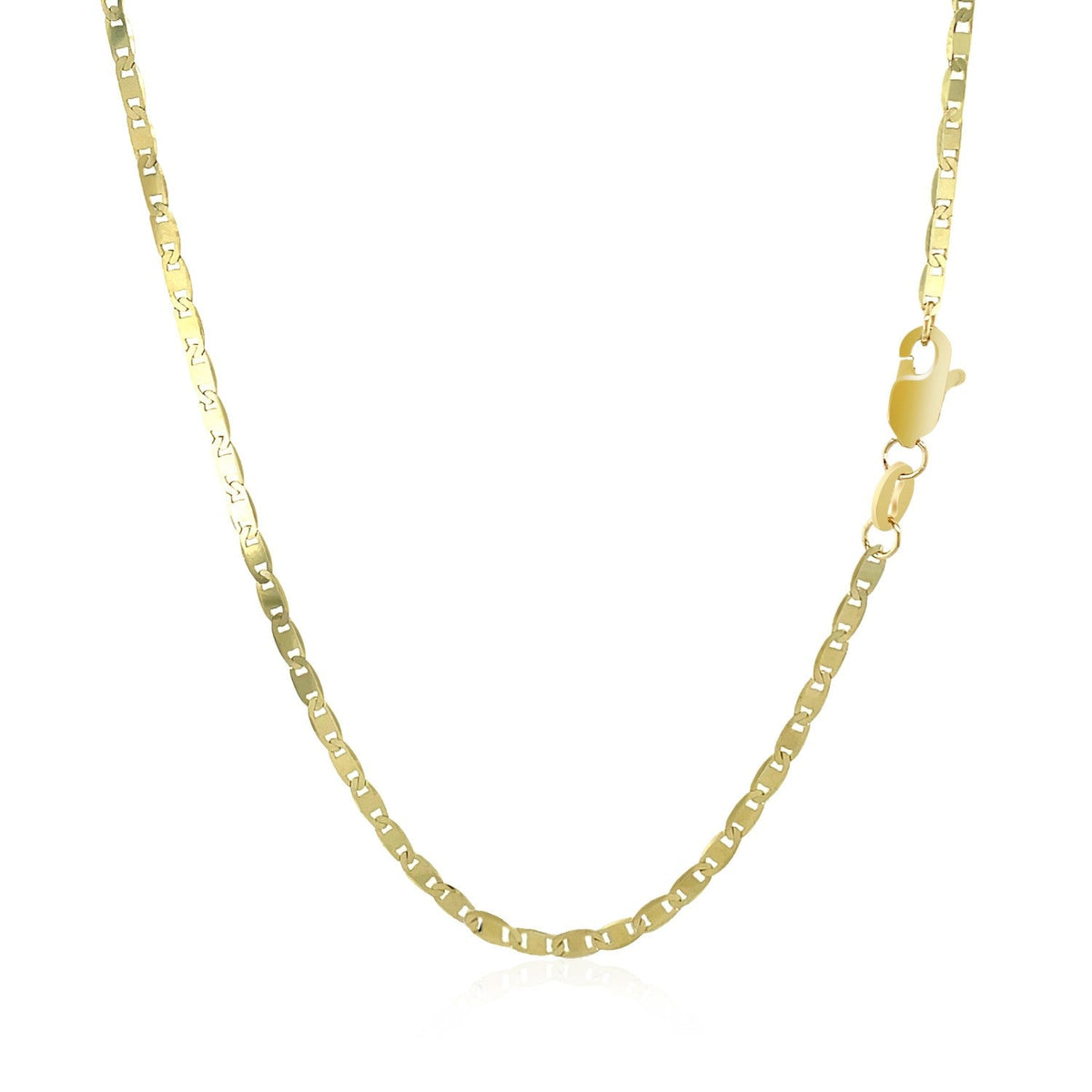 10k Yellow Gold Mariner Link Chain (1.70 mm), Avera Group, view 2
