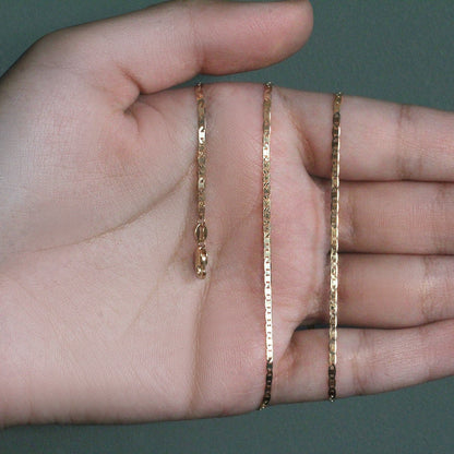 10k Yellow Gold Mariner Link Chain (1.70 mm), Avera Group, view 4
