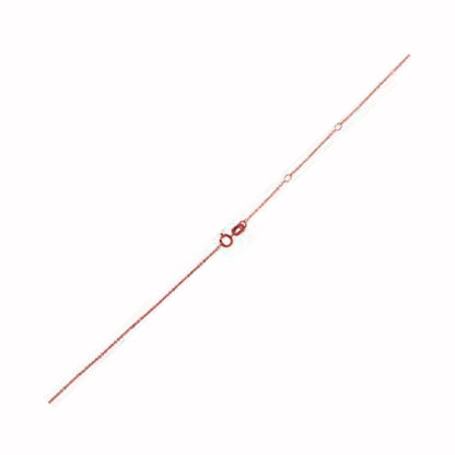 Adjustable Cable Chain in 14k Rose Gold (0.97 mm) by Avera Group