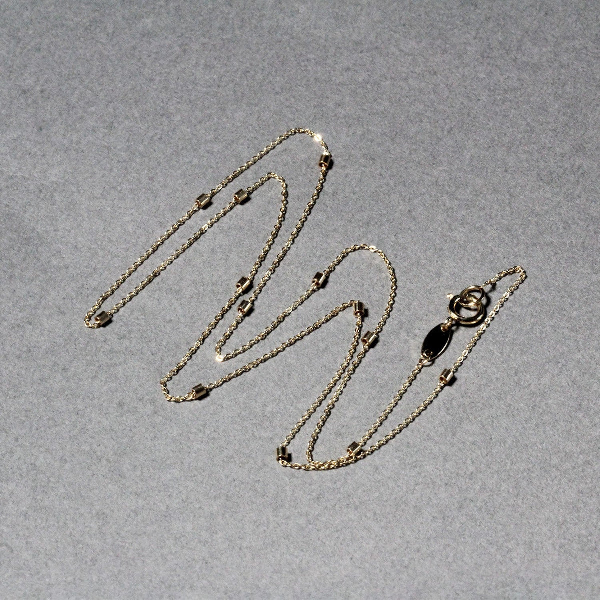 Bead Links Pendant Chain in 14k Yellow Gold (1.50 mm) by Avera Group
