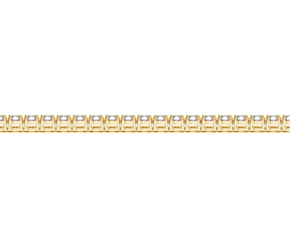 Lab Grown Round Diamond Tennis Bracelet in 14k Yellow Gold(5 cctw F/G VS2/SI1) by Avera Group