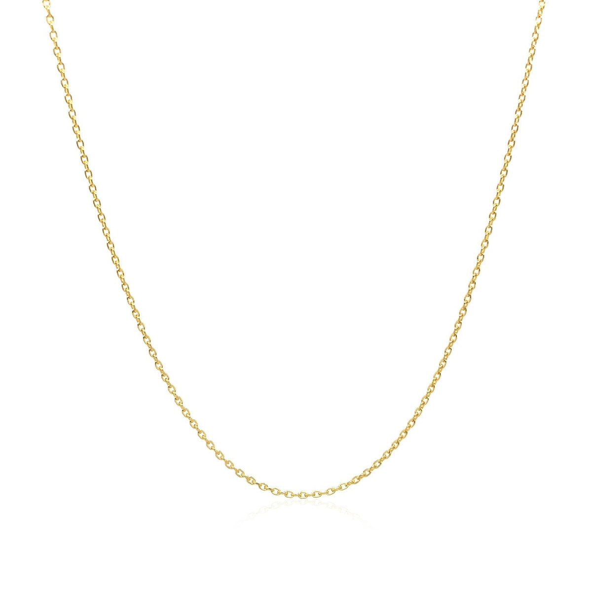 Adjustable Cable Chain in 14k Yellow Gold (0.97 mm) by Avera Group