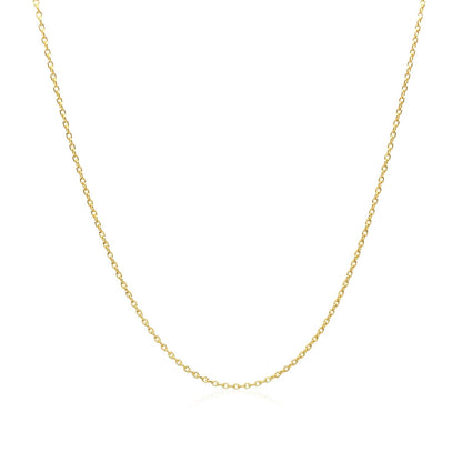 Adjustable Cable Chain in 14k Yellow Gold (0.97 mm) by Avera Group