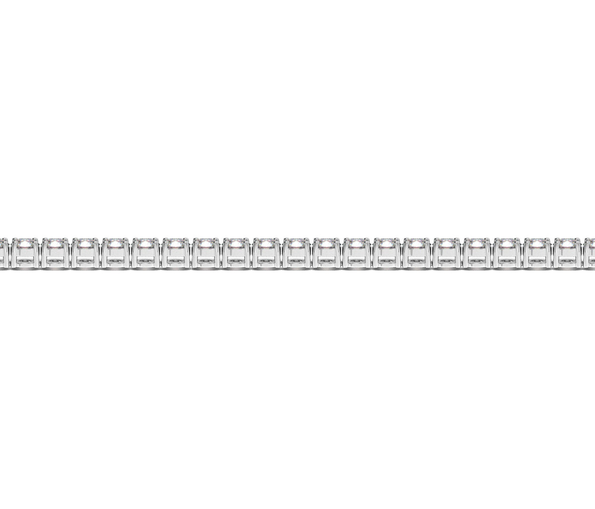 Lab Grown Round Diamond Tennis Bracelet in 14k White Gold (4 cctw F/G VS2/SI1) by Avera Group