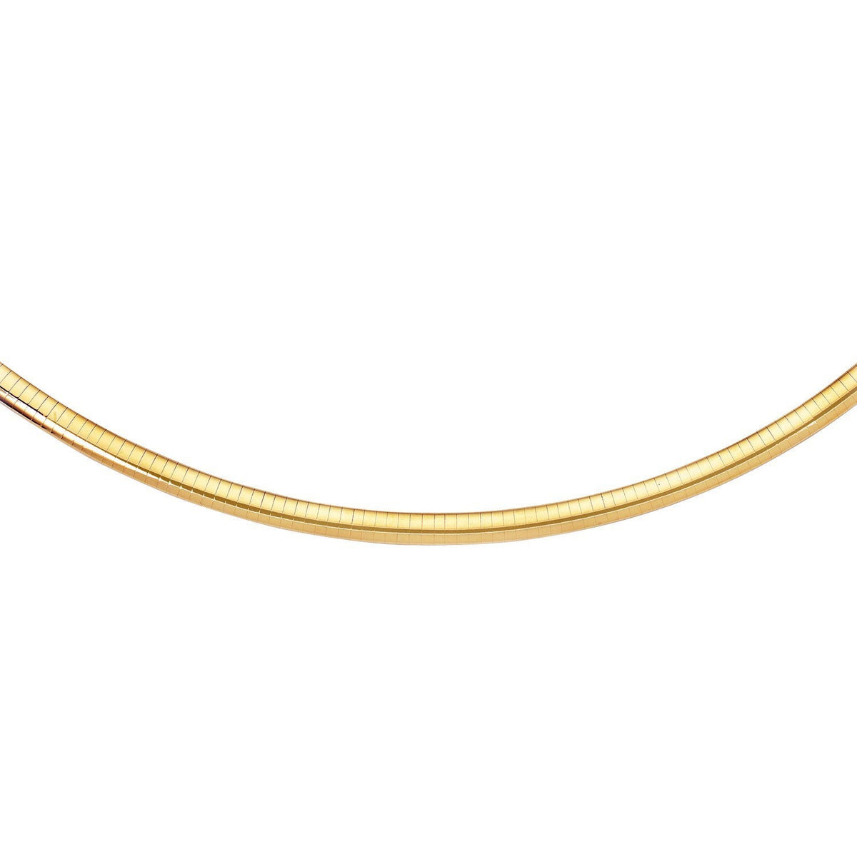 14k yellow gold classic omega bracelet, 6mm, Avera Group