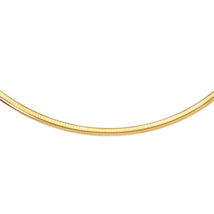 14k yellow gold classic omega bracelet, 6mm, Avera Group
