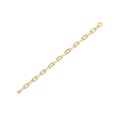 14k yellow gold French cable link bracelet, 6mm, 7.5 inch by Avera Group