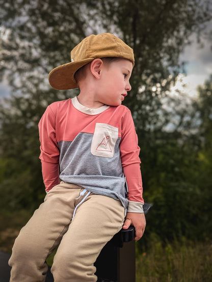 Mountain color block bamboo by Keep the Littles Wild