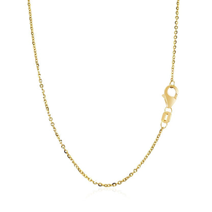 14k yellow gold necklace with polished horizontal bar, Avera Group, view 2