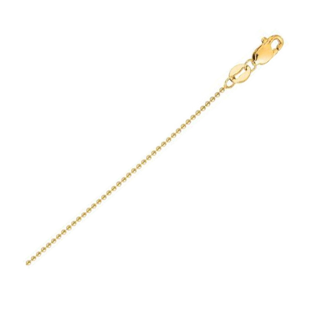 18k yellow gold bead chain, 2.50mm by Avera Group