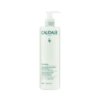 Caudalie Vinoclean: Almond Oil Cleansing Milk 400ml - Gentle, Moisturizing Makeup Remover for Sensitive Skin | Natural Face Wash, Plant-Based by Beauty Care Bag