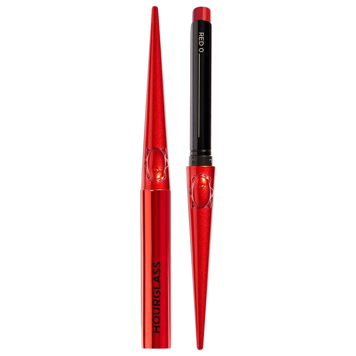 Hourglass Confessionª Red 0: Vegan, Refillable, Ultra Slim High Pigment Red Lipstick - Long-Wearing & Cruelty-Free by Beauty Care Bag